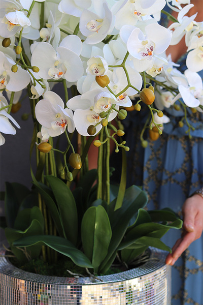 luksusowy storczyk podłogowy Explosion, Silver Mozaika