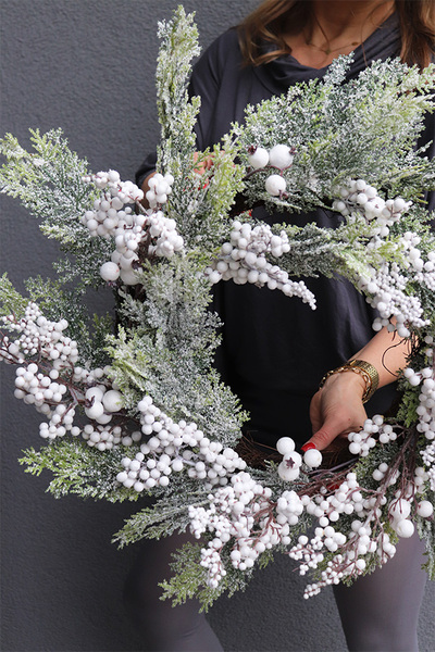 Zaspa Śnieżna, zimowy zielony wianek