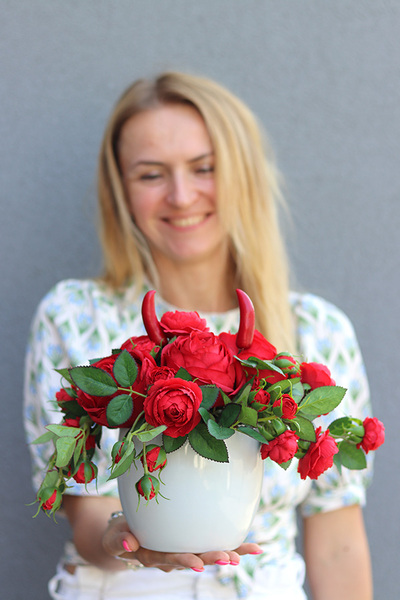 Redter, kompozycja / stroik jesienny, wym.23x28cm