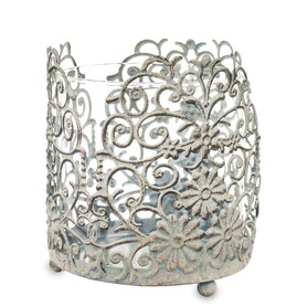 metalowy  lampion Derby  / świetlik, wym.15x12.5x12.5cm 