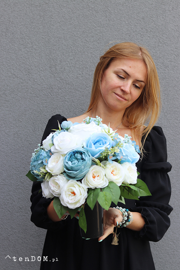 Błękit Serca, komplet dekoracji nagrobnych