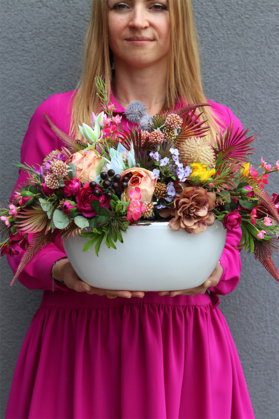 Kolorena, kompozycja kwiatowa