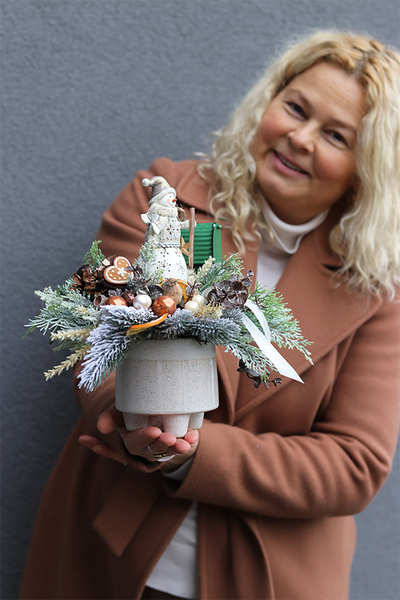 Snowman, świąteczny stroik z bałwankiem	