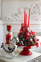 Wiśta Wio, świąteczna figurka dziadek do orzechów na koniku