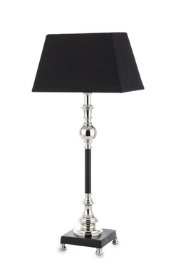 Silver Elegance, elegancka lampa stołowa, wys.60cm