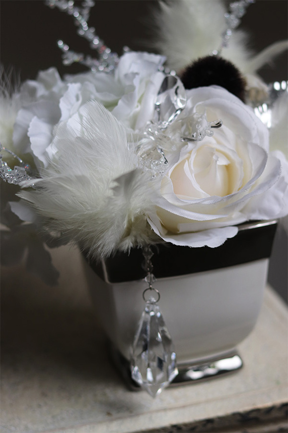 Glamour Pearl, nowoczesna dekoracja kwiatowa