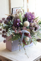 urocza koperta flowerbox z czekoladą, Helima Chocolates, wym.30x38cm 