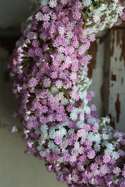 Balletina Premium 2, delikatny kwiatowy wianek na drzwi, śr.36cm  