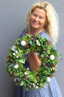 Elswood Greeneria 2, zielony wianek na drzwi