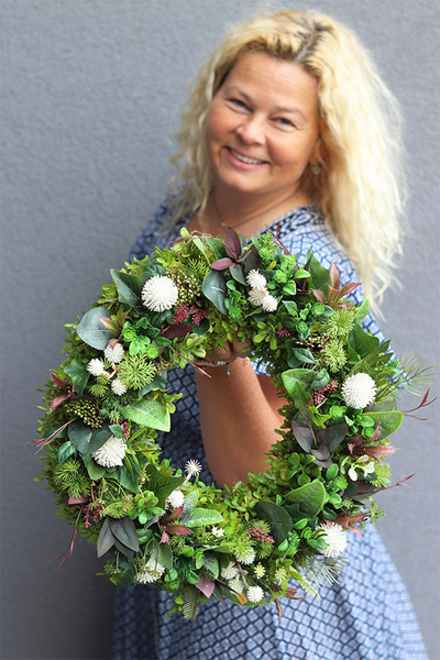 Elswood Greeneria 2, zielony wianek na drzwi