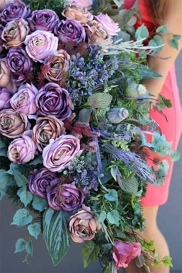 wiązanka nagrobna Nemosta, wym.85cm