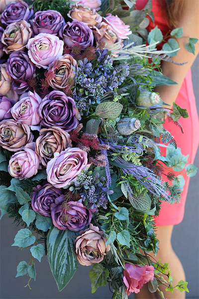 wiązanka nagrobna Nemosta, wym.85cm