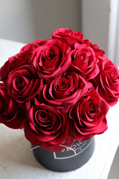 Walentynki, różany flowerbox na walentynki