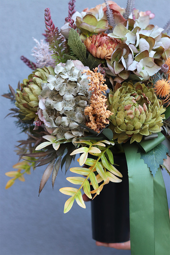 Zielona Przystań, bukiet nagrobny we wkładzie