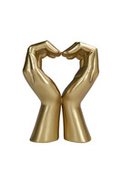 Serce złota figurka dekoracyjna