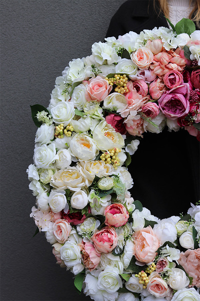 Maria Antonina Big, bardzo duży wianek na drzwi