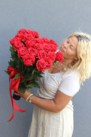 Różany Dom, komplet bukiet nagrobny do położenia & we wkładzie