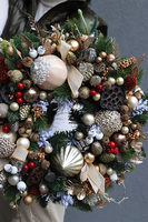 Goldira 2, bogaty wianek świąteczny