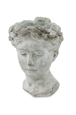 cementowa osłonka / donica, Kobieta A, wym. 21x14x16cm