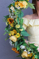 Słonecznikowy Gaj, bogata girlanda kwiatowa