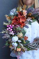 Barbara 3, asymetryczny jesienny wianek