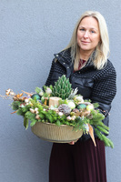 Karczoch Deluxe, świąteczny stroik na stół	