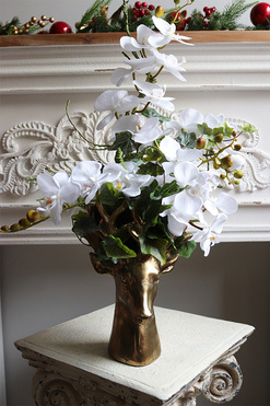 Golden Ren, kompozycja ze storczyków, wys.69cm 