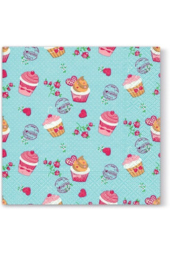 Cupcakes, serwetki papierowe z nadrukiem, kpl.20szt