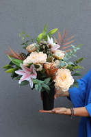 Idealia, bukiet nagrobny we wkładzie, dł.50cm