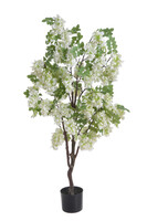 Wisteria Biała, sztuczna roślina drzewo w donicy