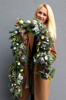 Zielone Święta Yellow, bożonarodzeniowa girlanda