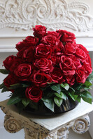 Red Roses, kompozycja nagrobna w naczyniu