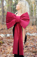 Velvet Papillon, welurowa kokarda pluszowa XL