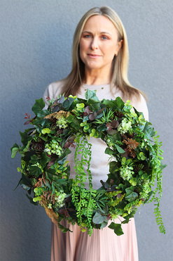 Elswood Greeneria Big, zielony wianek, śr.46cm