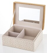 Boho Velurri, stylowe puzderko / szkatułka na biżuterię, wym.9x20x15cm