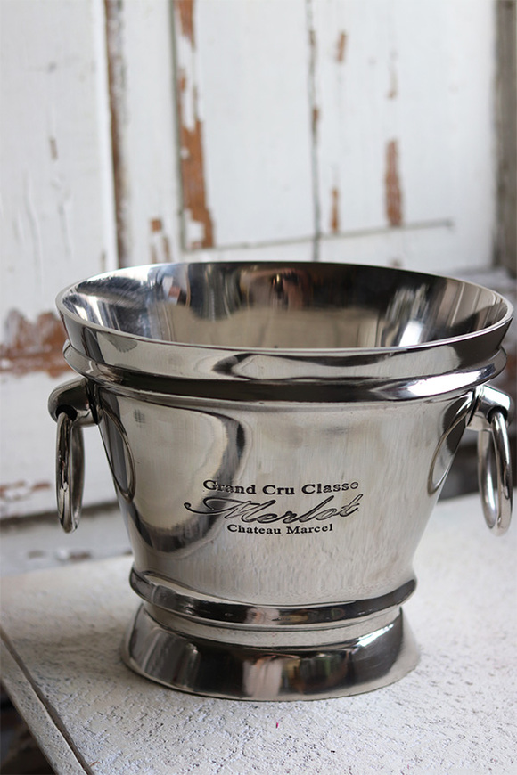 Glamour Merlot Mini, cooler wiaderko na lód, wym.19x21x16cm