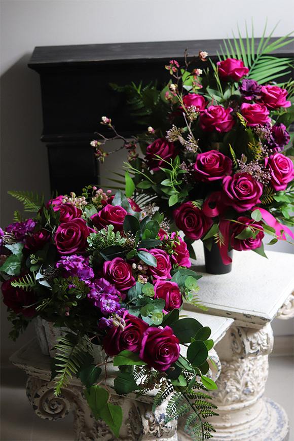 Dark Pink, komplet dekoracji nagrobnych