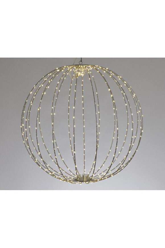 Christmas Light, świąteczna wisząca kula LED, srebrna