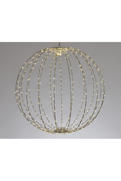 Christmas Light, świąteczna wisząca kula LED, srebrna