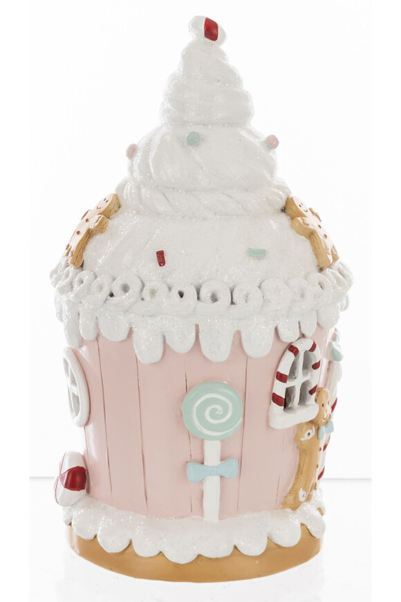 Cookie świąteczna cukrowa chatka LED pozytywka
