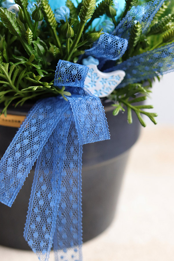 Easter Egg Blue, stroik wielkanocny z jajem