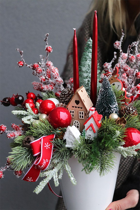 Moko Christmas Small, stroik świąteczny