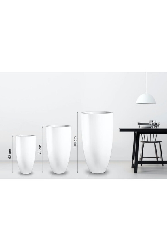 Cygaro, donica fiberglass w kolorze RAL