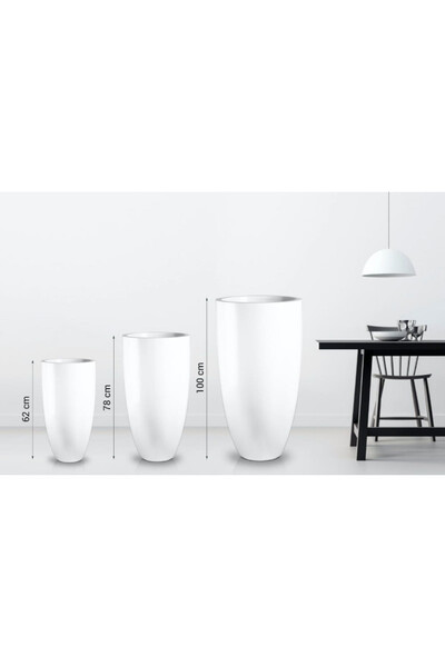 Cygaro, donica fiberglass w kolorze RAL