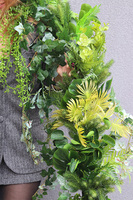 Lesotho Jungle, girlanda z zielonych zwisających pędów