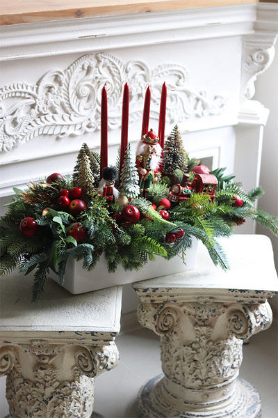 Apart Christmas, adwentowy stroik z dziadkiem