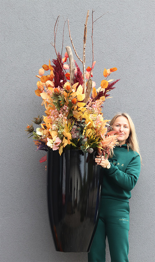 Autumn Decors, ekskluzywna kompozycja w donicy fiberglass