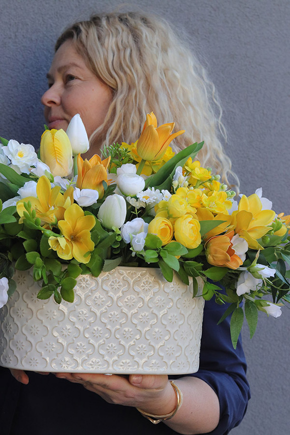 Wiosna Orient, wiosenna dekoracja kwiatowa