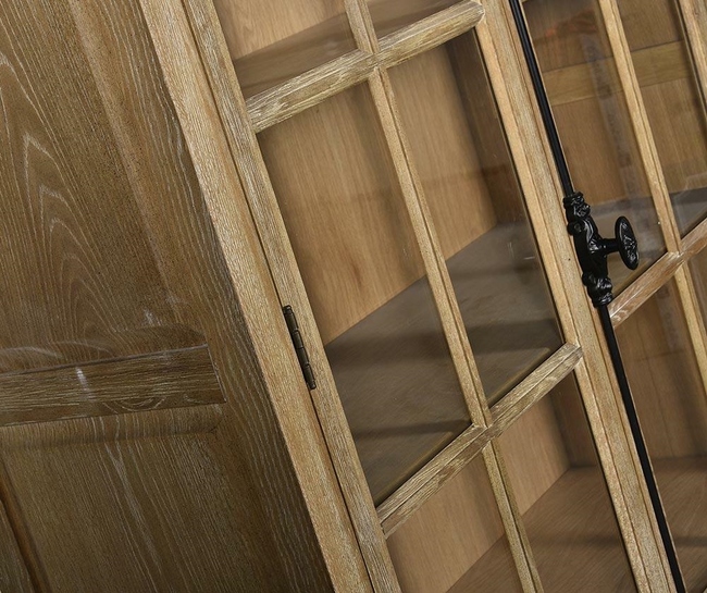 Classic, biblioteka regał z witryną