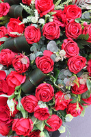 wiązanka nagrobna w kształcie serca, Czerwień Lux